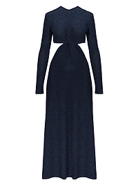 Anouk Divine Dominion Metallic Jersey Ankle Dress