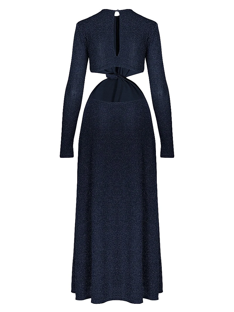 Anouk Divine Dominion Metallic Jersey Ankle Dress