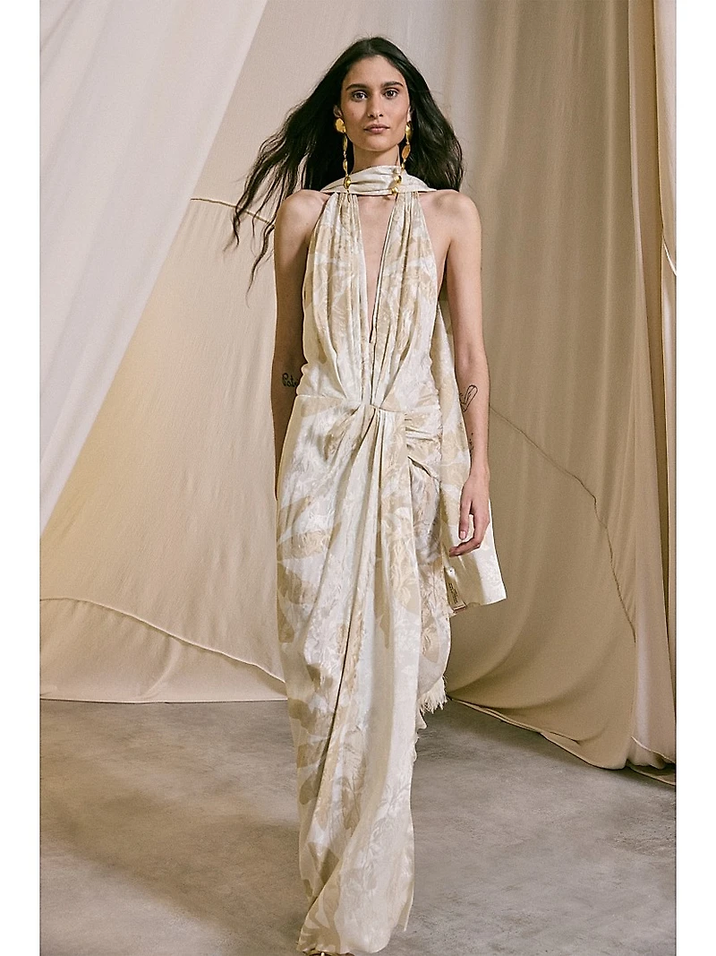 Summer Counts Wool & Silk Maxi Dress