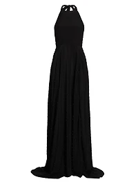 Rosa Sequined Silk Sleeveless Gown