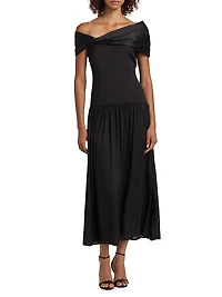 Veda Off-The-Shoulder Midi-Dress