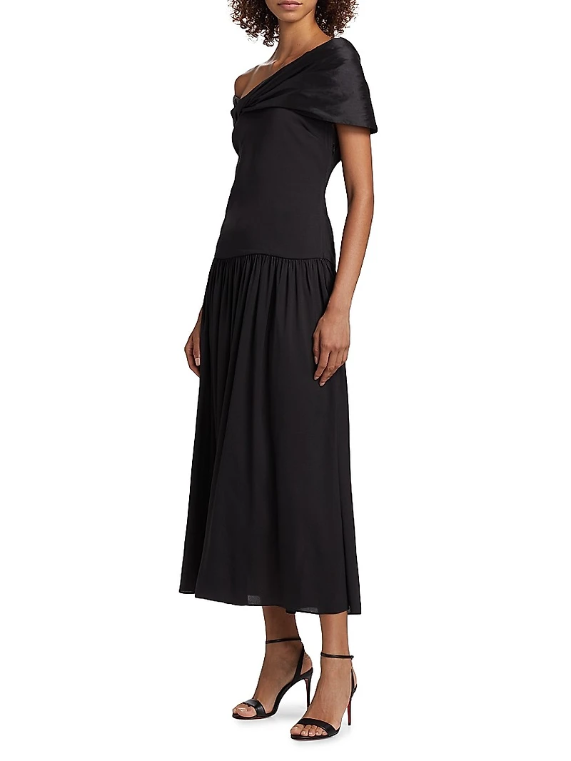 Veda Off-The-Shoulder Midi-Dress
