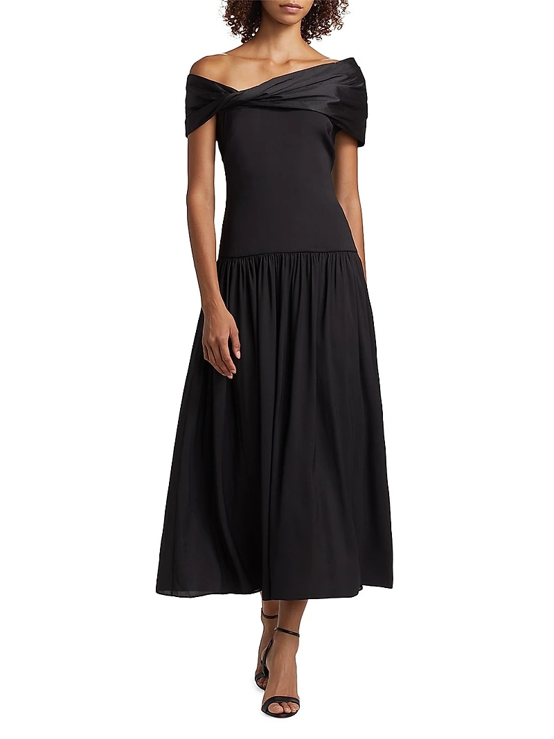 Veda Off-The-Shoulder Midi-Dress