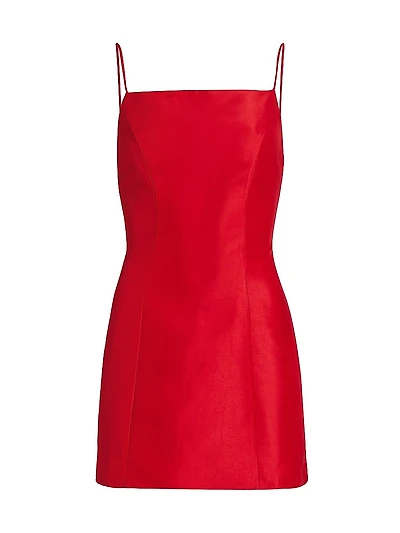 Kiara Satin Sleeveless Minidress