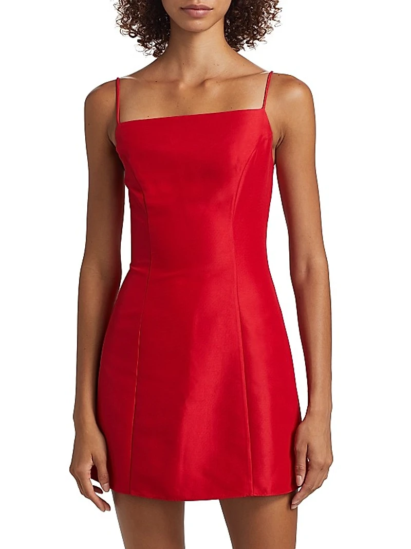 Kiara Satin Sleeveless Minidress