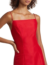 Kiara Satin Sleeveless Minidress