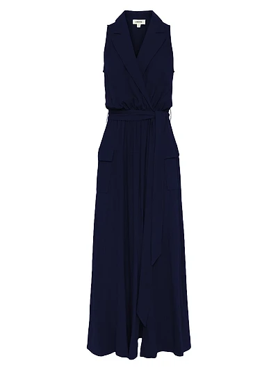 Mayer Military Maxi Wrap Dress