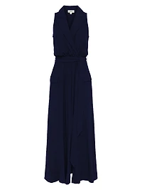 Mayer Military Maxi Wrap Dress
