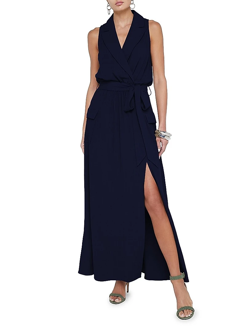 Mayer Military Maxi Wrap Dress