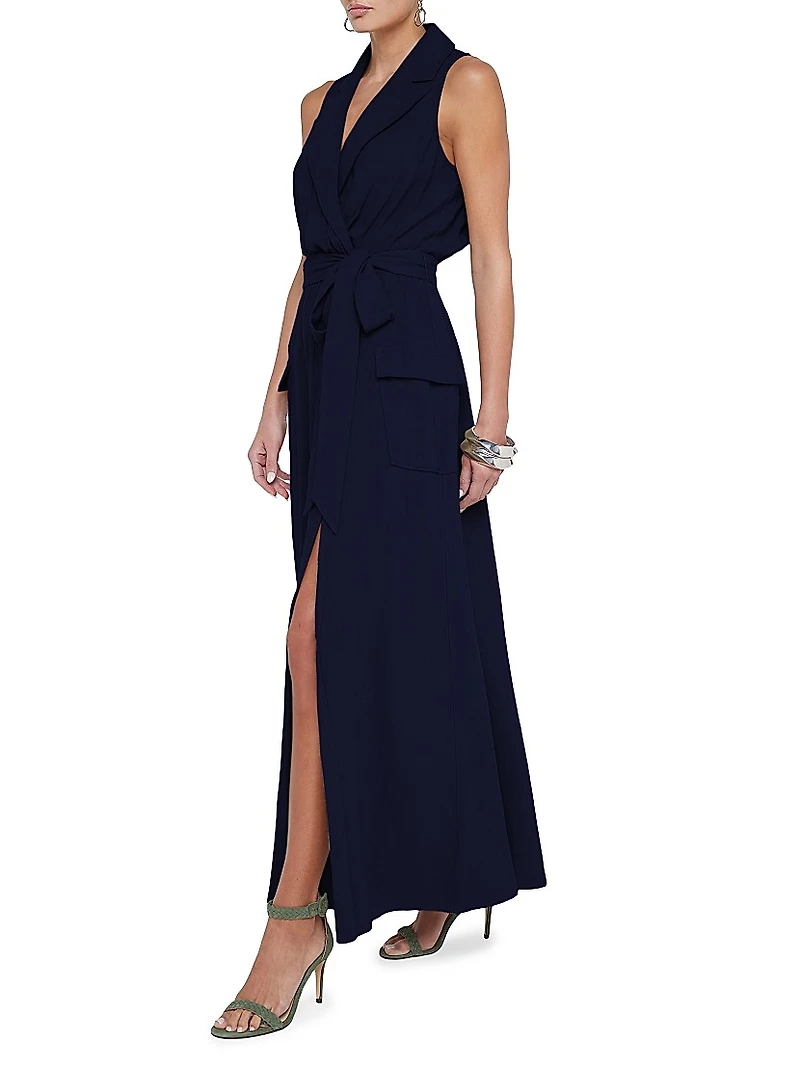Mayer Military Maxi Wrap Dress
