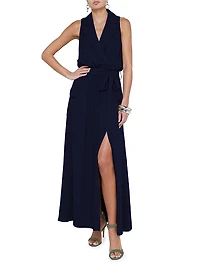 Mayer Military Maxi Wrap Dress