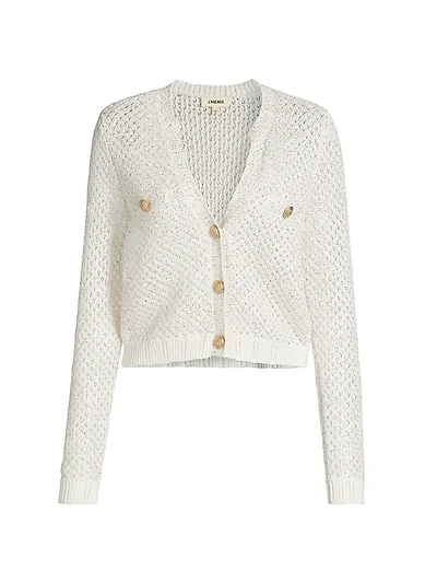 Blanca Sequin Crop Cardigan