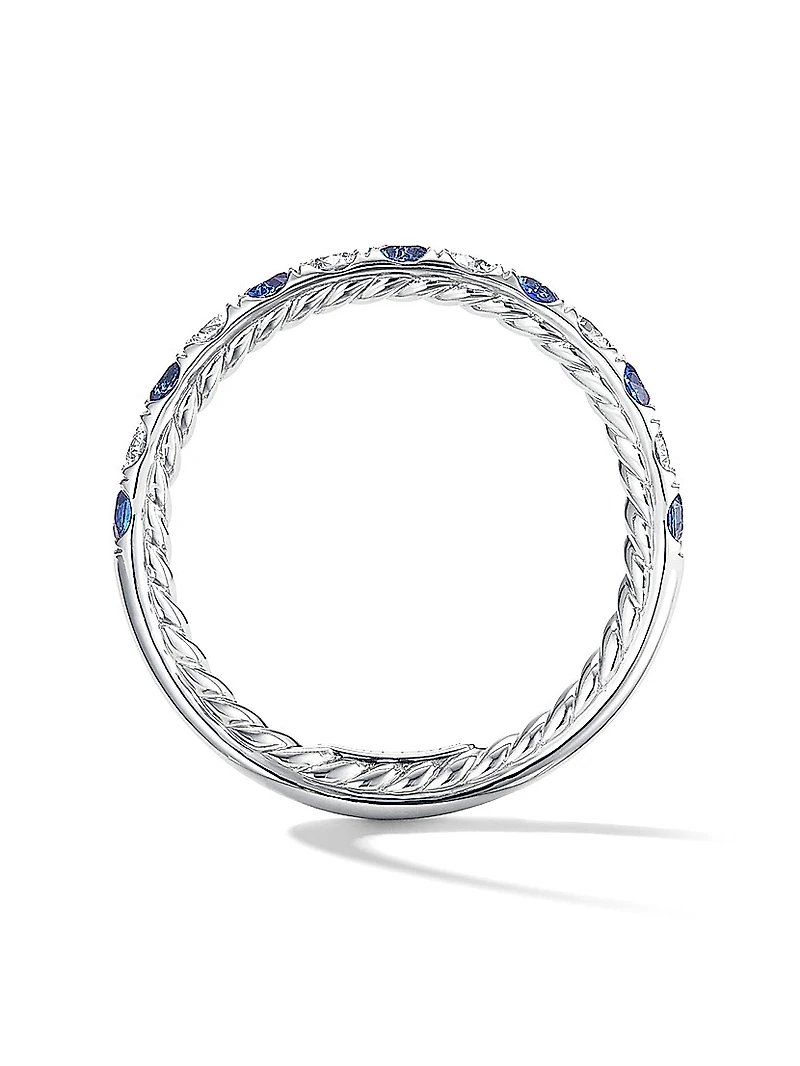 DY Eden Partway Band Ring Platinum