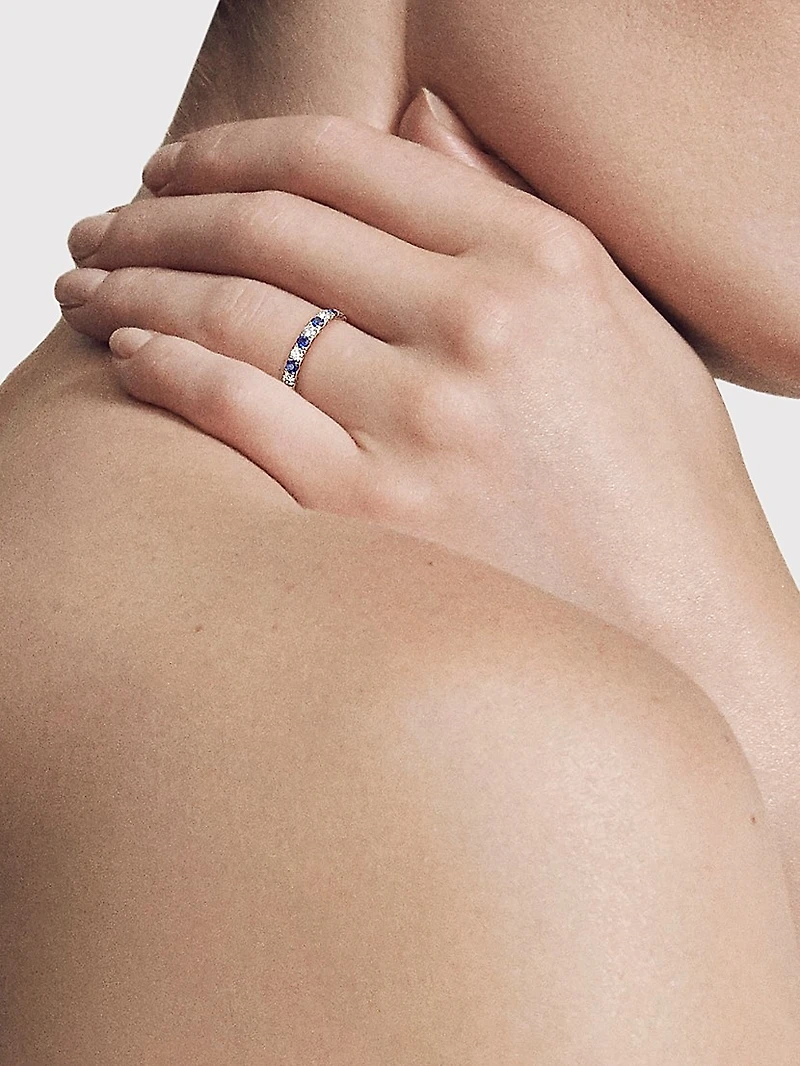 DY Eden Partway Band Ring Platinum