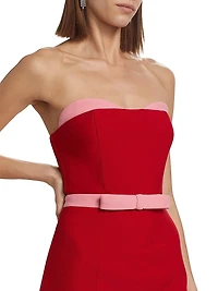 Ismeria Strapless Belted Minidress