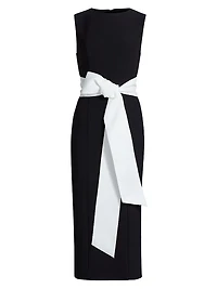 Ayla Sash Sleeveless Midi-Dress