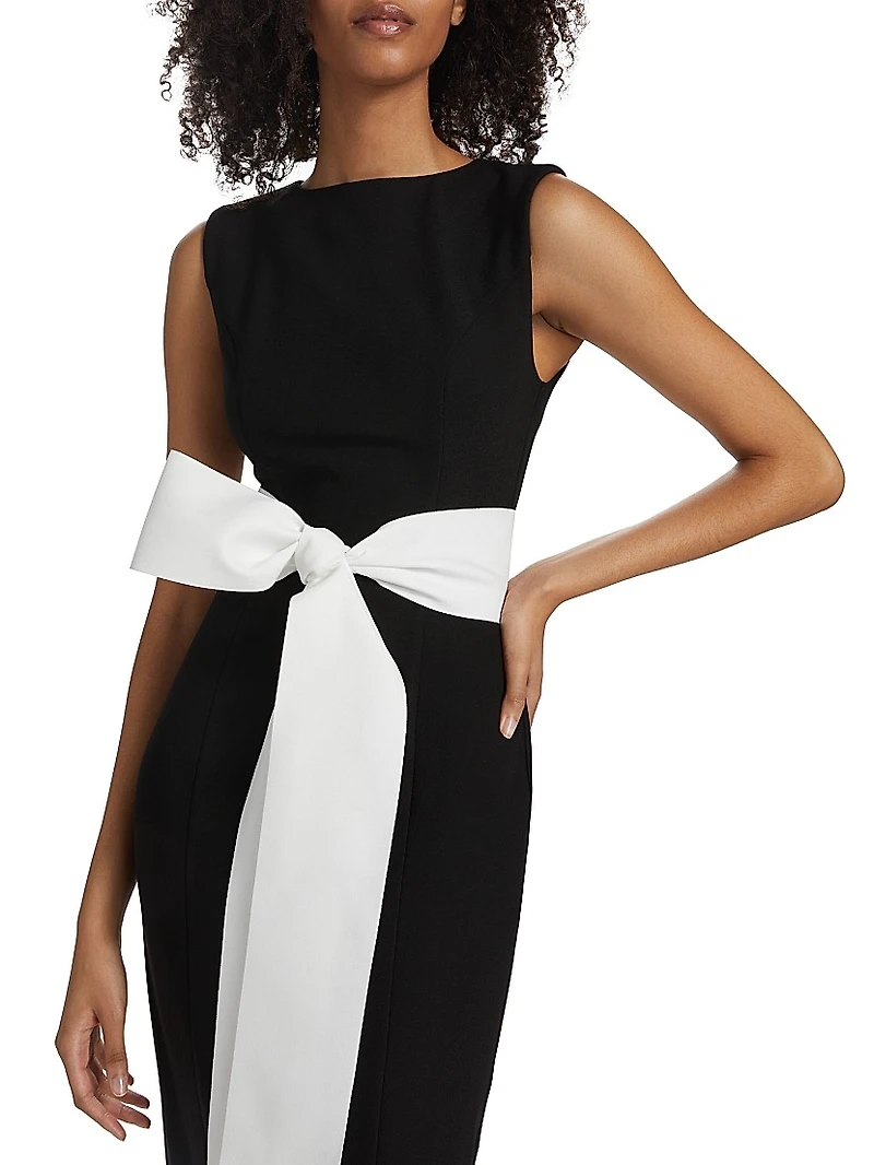 Ayla Sash Sleeveless Midi-Dress