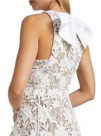 Findlay Floral Lace Sleeveless Midi-Dress