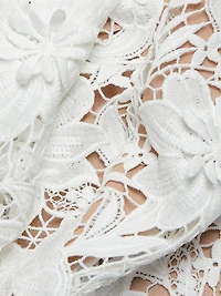 Findlay Floral Lace Sleeveless Midi-Dress