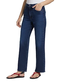 Shea High-Rise Straight-Leg Jeans