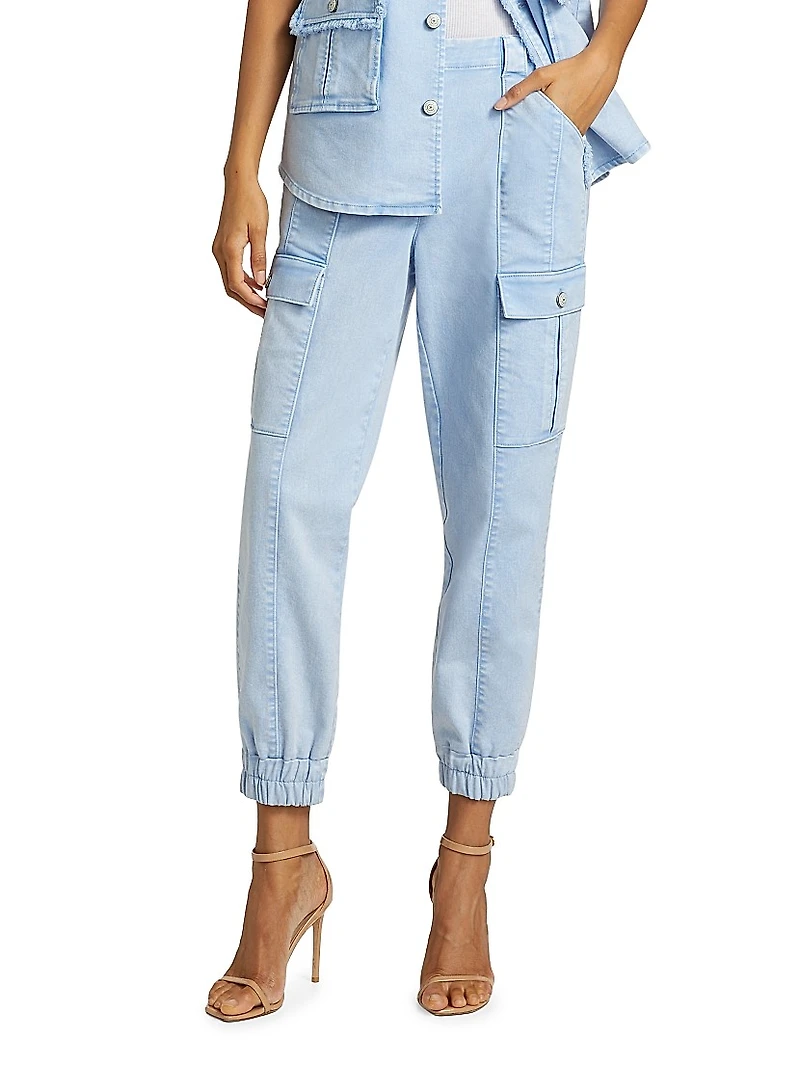 Kelly Twill Cargo Jogger Pants