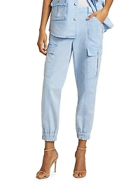 Kelly Twill Cargo Jogger Pants