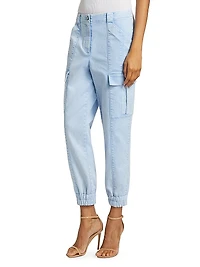 Kelly Twill Cargo Jogger Pants