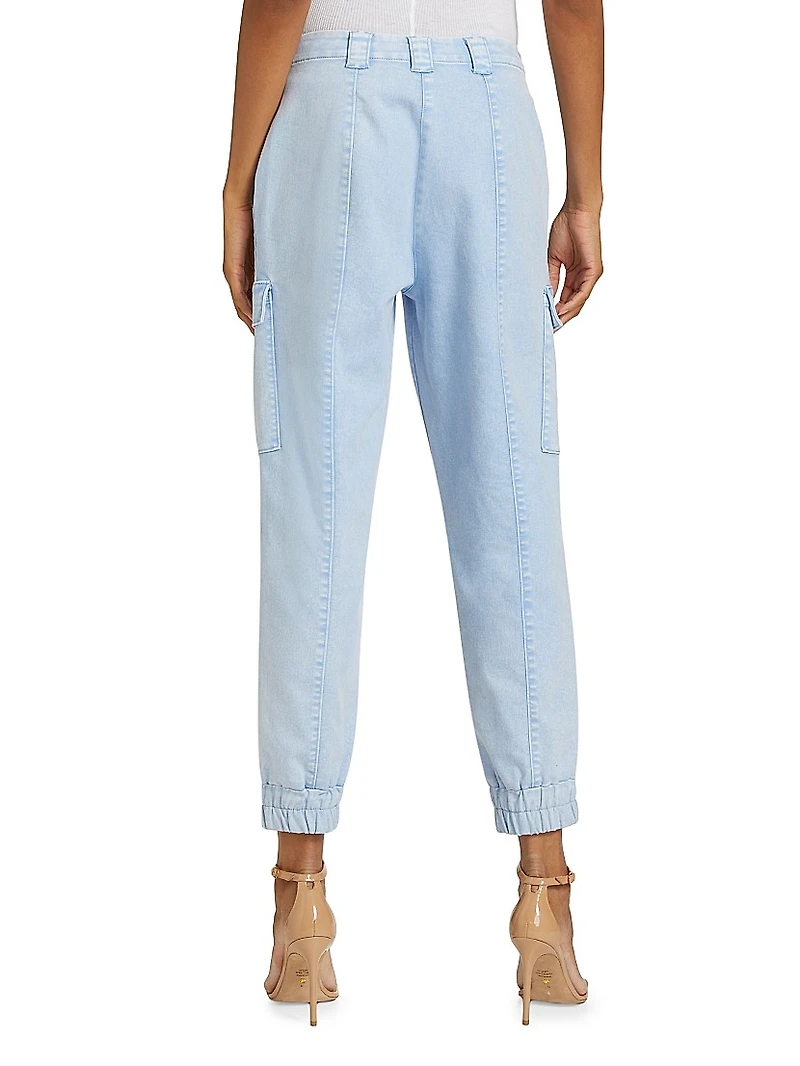 Kelly Twill Cargo Jogger Pants