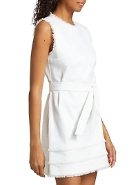 Mindie Denim Belted Minidress