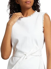 Mindie Denim Belted Minidress