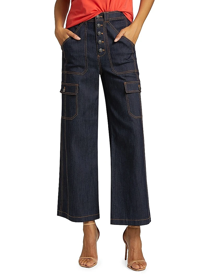 Benji Cargo Crop Jeans