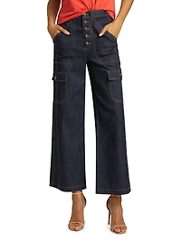 Benji Cargo Crop Jeans
