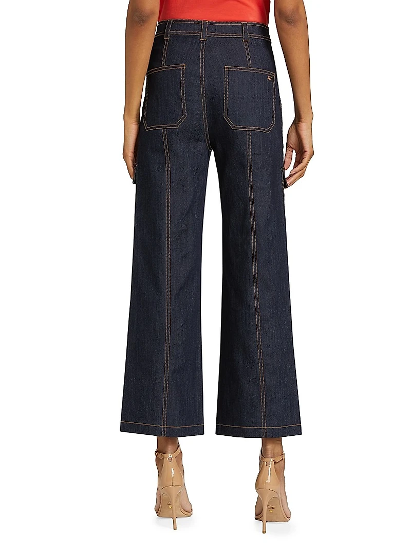 Benji Cargo Crop Jeans