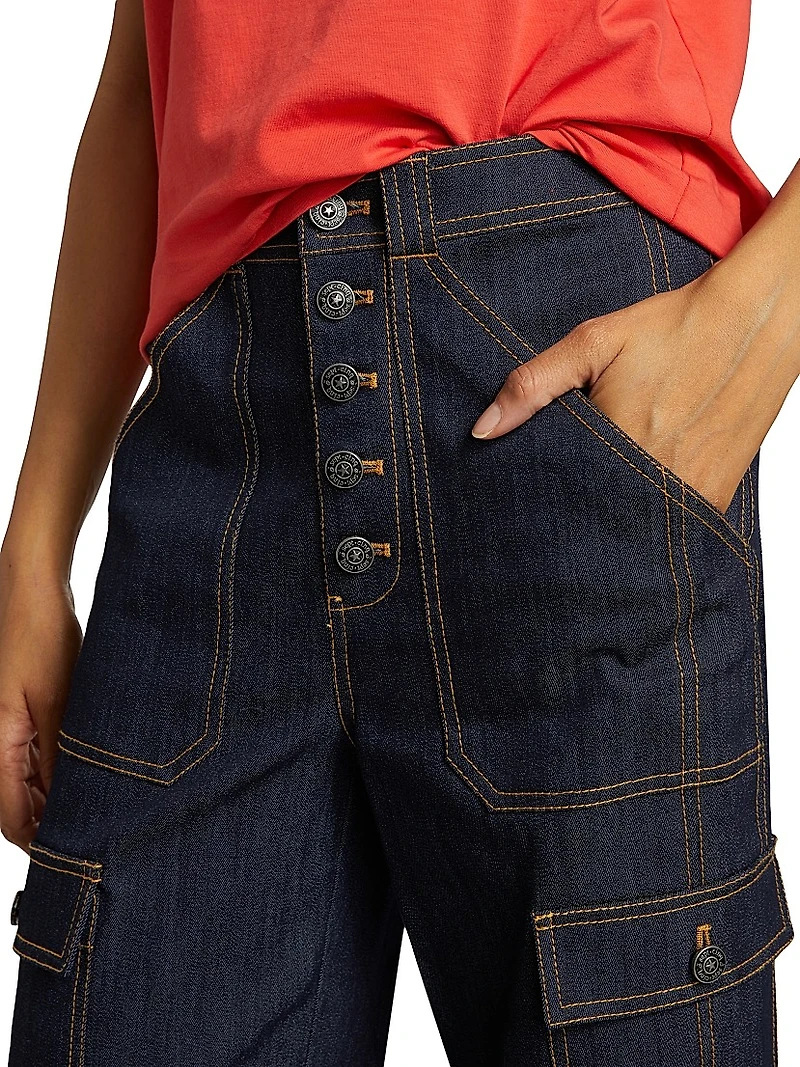 Benji Cargo Crop Jeans