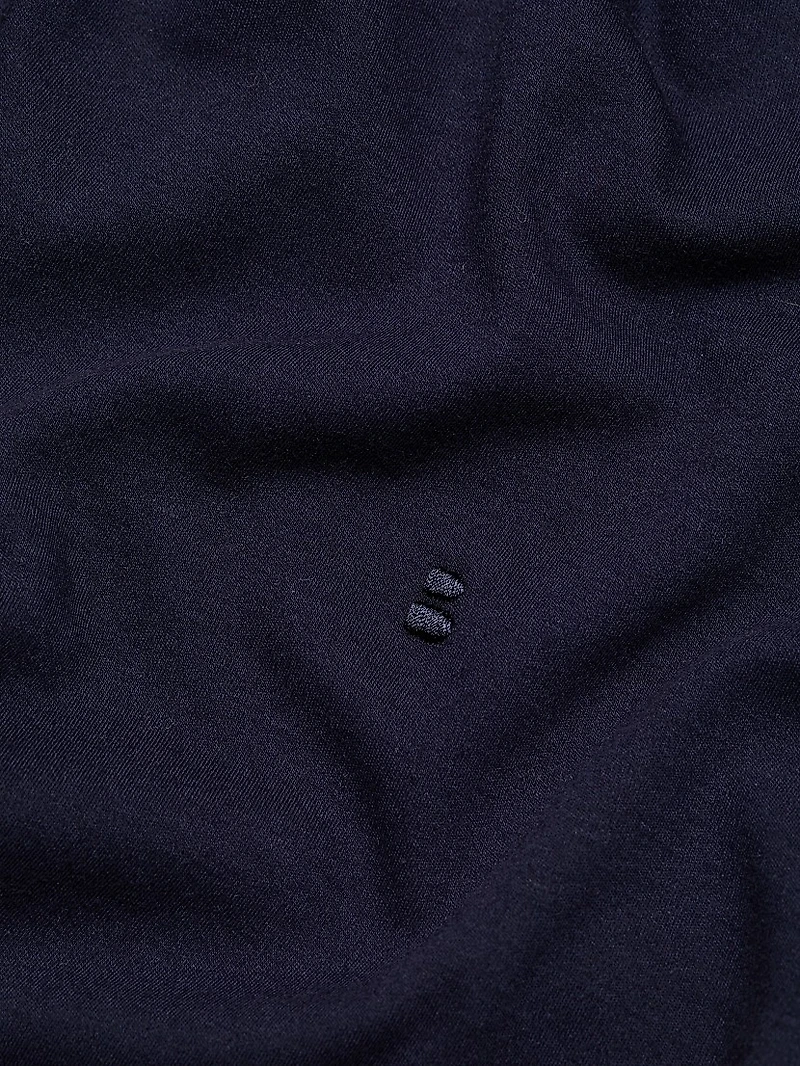 Cotton-Blend Long-Sleeve Polo Shirt