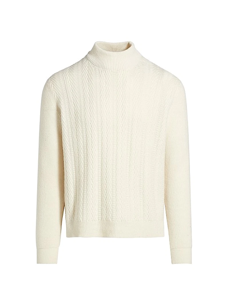 Herringbone Cotton Sweater