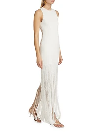 Ollie Fringe-Hem Dress