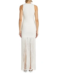 Ollie Fringe-Hem Dress