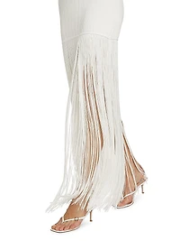 Ollie Fringe-Hem Dress