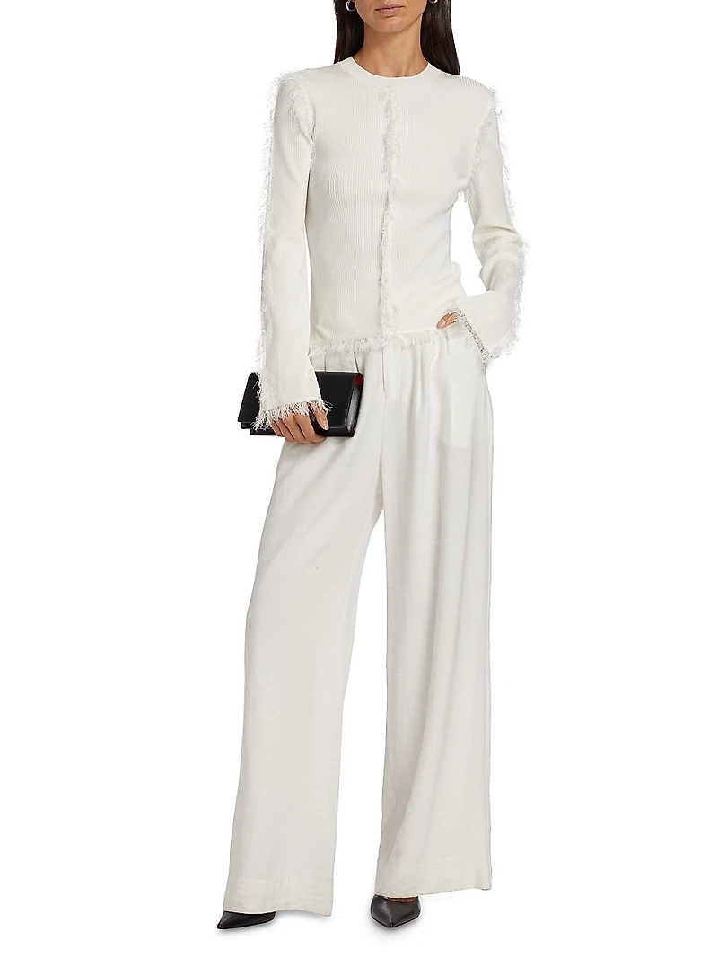 Alma Fringe-Seam Top