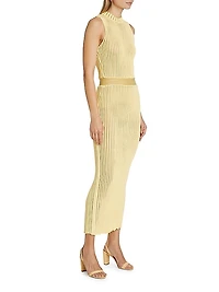 Soleil Rib-Knit Body-Con Dress