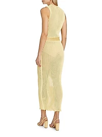 Soleil Rib-Knit Body-Con Dress