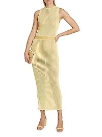 Soleil Rib-Knit Body-Con Dress