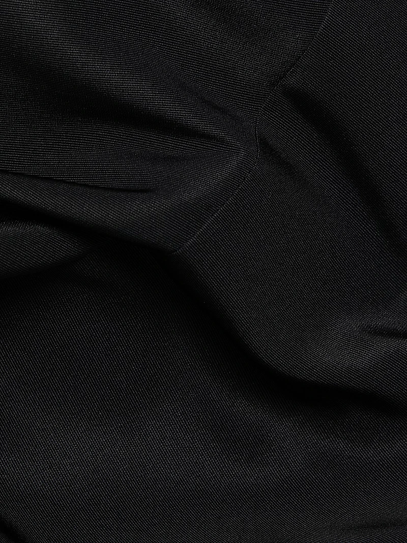 Faille Coccoon-Sleeve Minidress