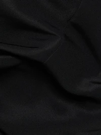 Faille Coccoon-Sleeve Minidress