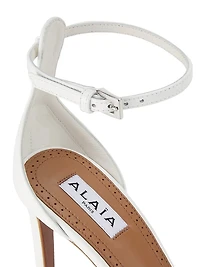 90MM Mesh & Leather Pumps