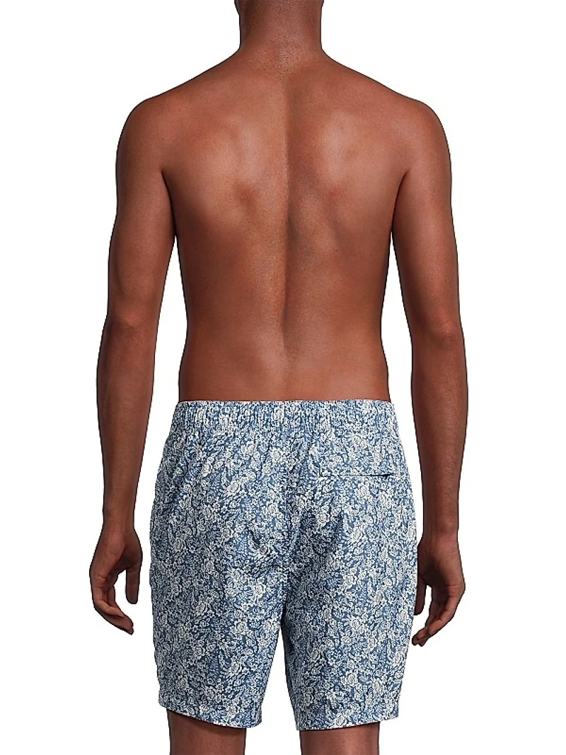 Charles 7-Inch Floral Swim Trunks