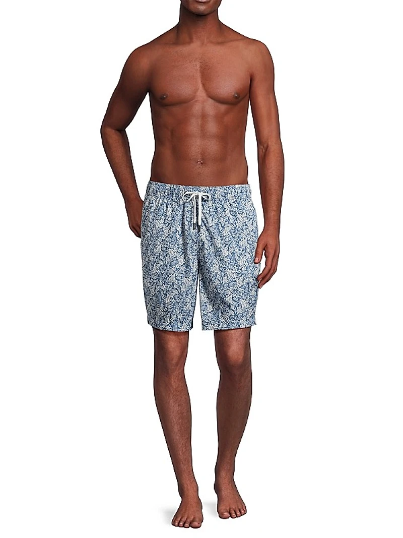 Charles 7-Inch Floral Swim Trunks