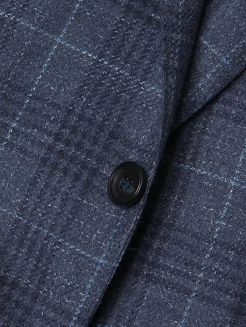 Glen Plaid Single-Breasted Sport Jacket