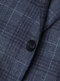 Glen Plaid Single-Breasted Sport Jacket